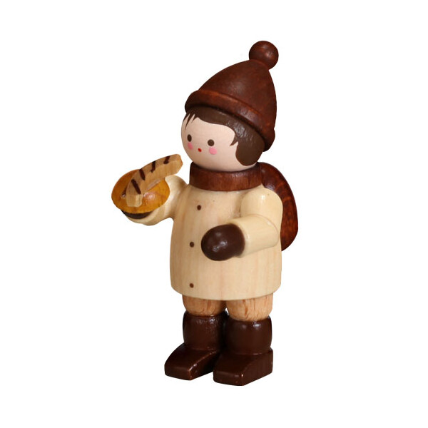 Junge mit Bratwurst, mini