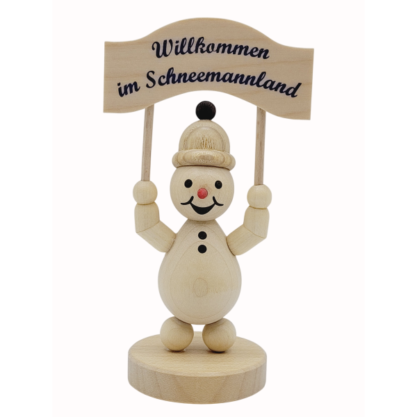 Schneemann Junior "mit Schild"
