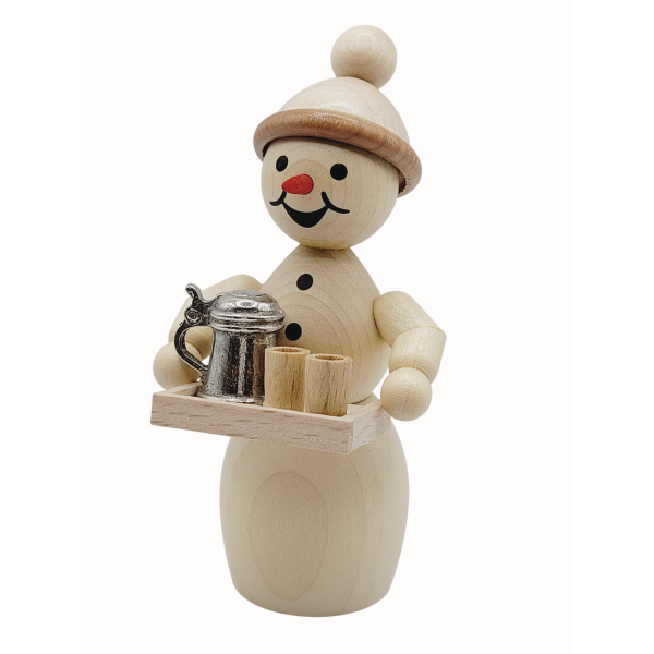 Schneefrau "Wirtin mit Bierkrug"