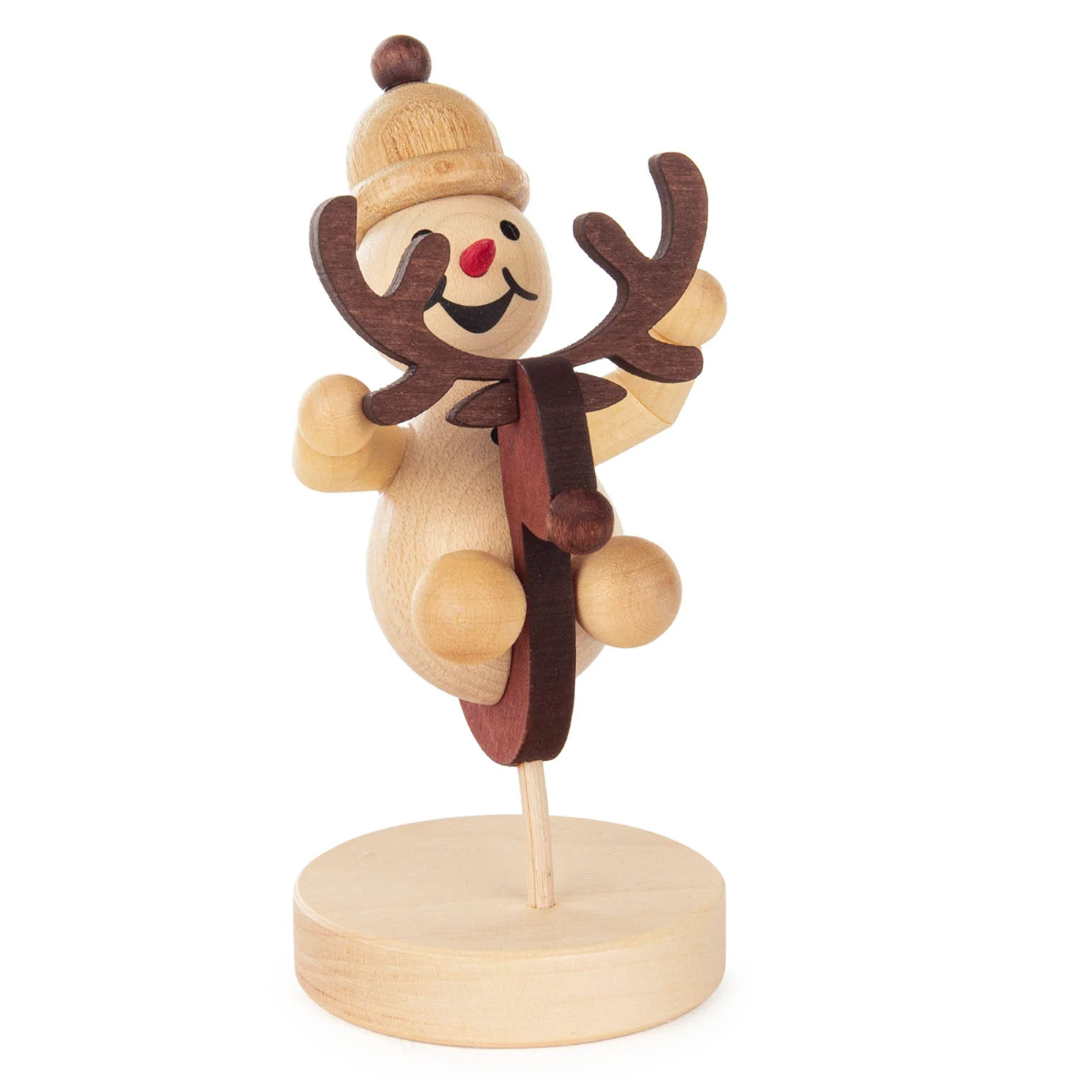 Schneemann Junior "auf Schaukeltier"