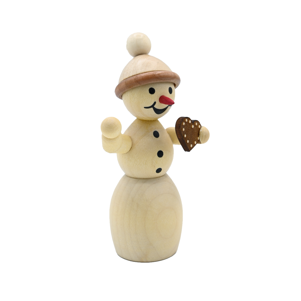 Schneefrau "mit Lebkuchenherz"