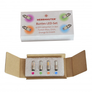 LED-Set bunt (violett/orange/grün/blau)