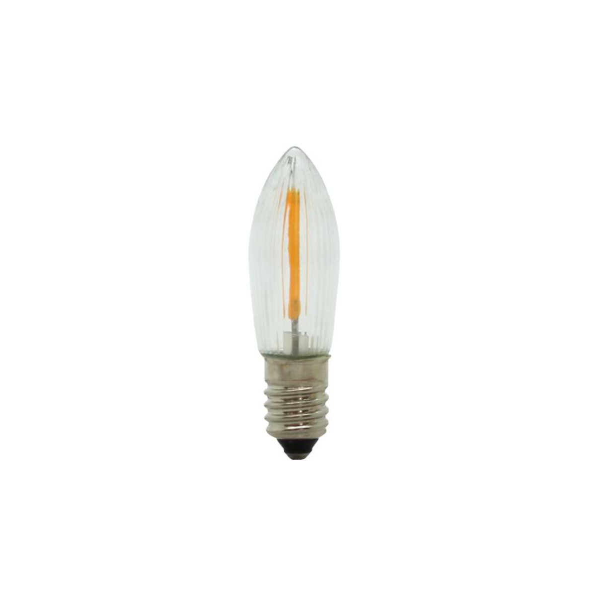 Filament LED Topkerze geriffelt, 34V 0,2W
