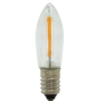 Filament LED Topkerze geriffelt, 34V 0,2W