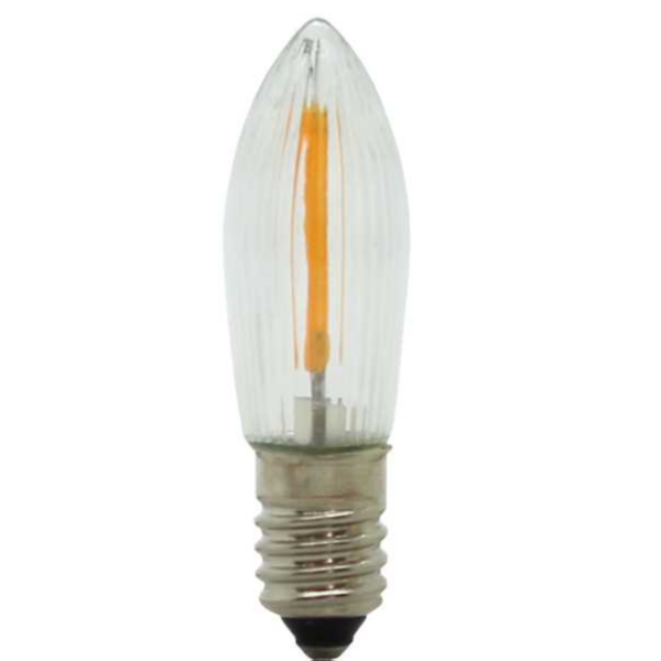 Filament LED Topkerze geriffelt, 23V 0,2W