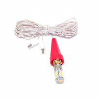 Beleuchtung E10 LED; für A1e/b u Kappe rot