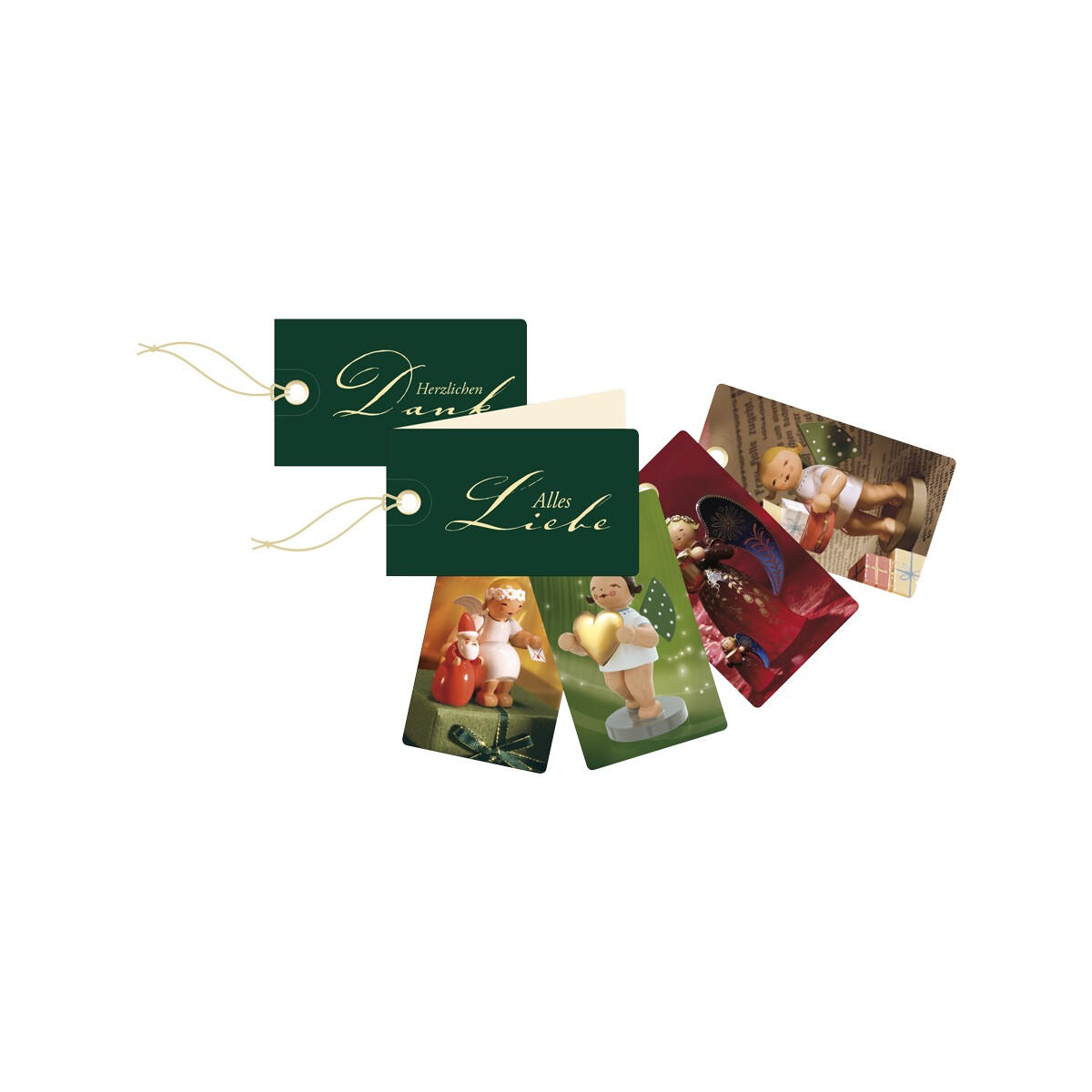 Geschenkeänhänger, 6 Stück
