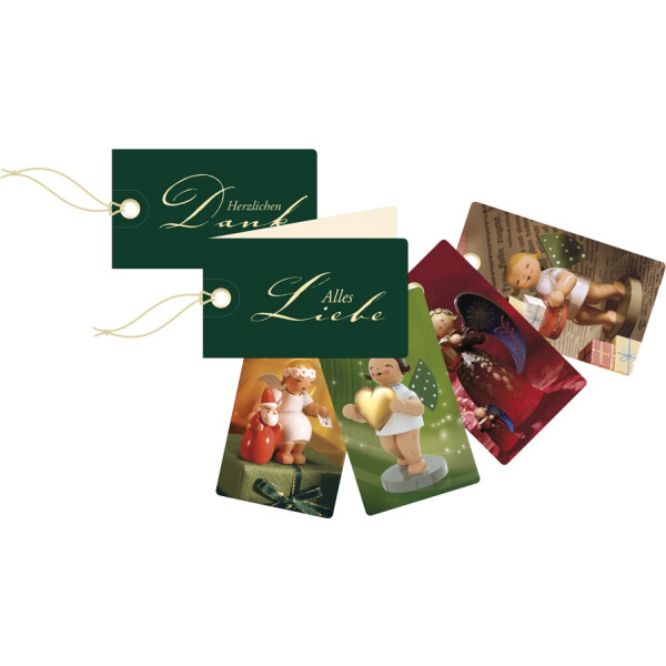 Geschenkeänhänger, 6 Stück