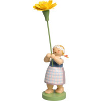 Mädchen mit Studentenblume