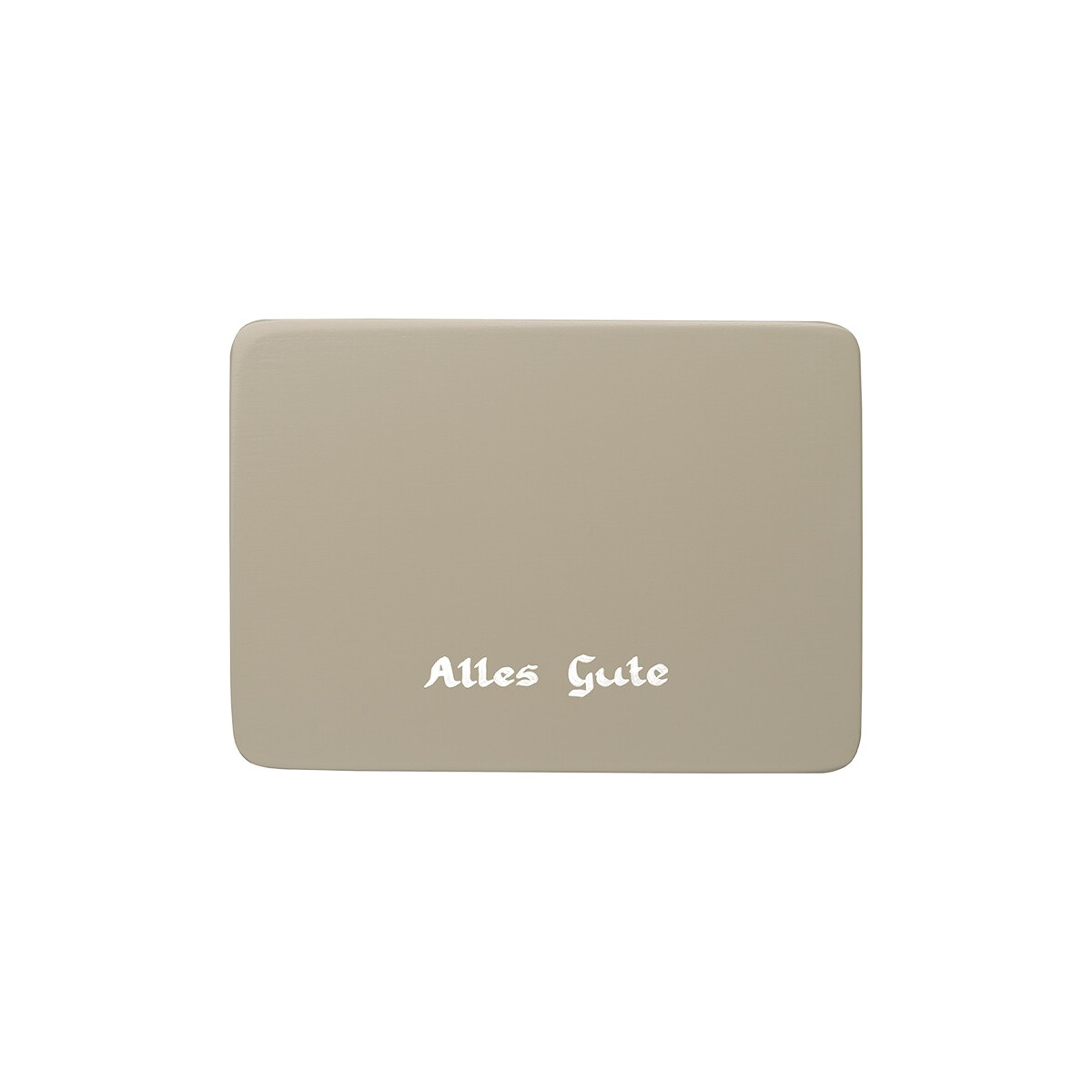 Beschriftete Sockelplatte, silbergrau, "Alles...