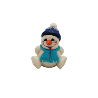 COOL MAN Junior mit Schal & dunkelblauer Mütze mit Schneeflocken