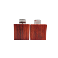 Rote Minivase & MIniöllampe im Set, Fichte