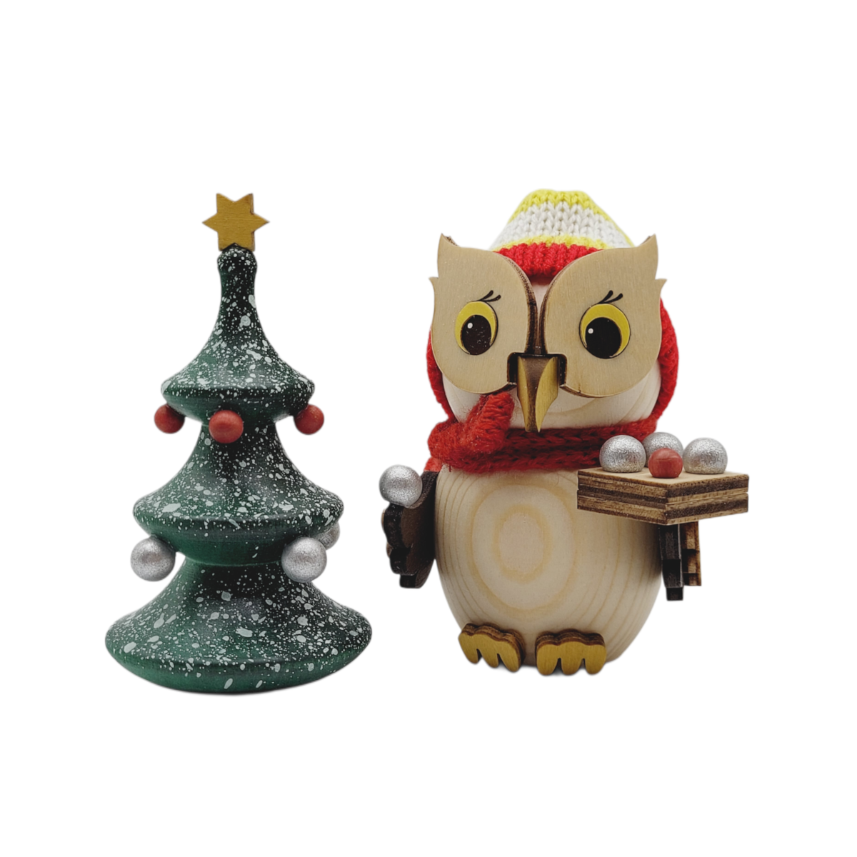 MINI Eule mit Weihnachtsbaum