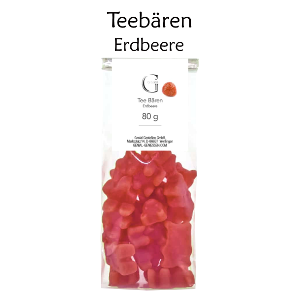 Tee-Bären - Erdbeere (80g)