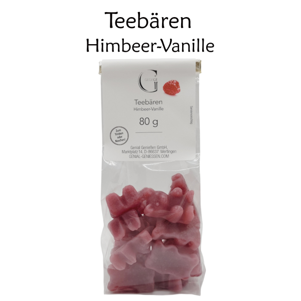 Tee-Bären - Himbeer-Vanille (80g)