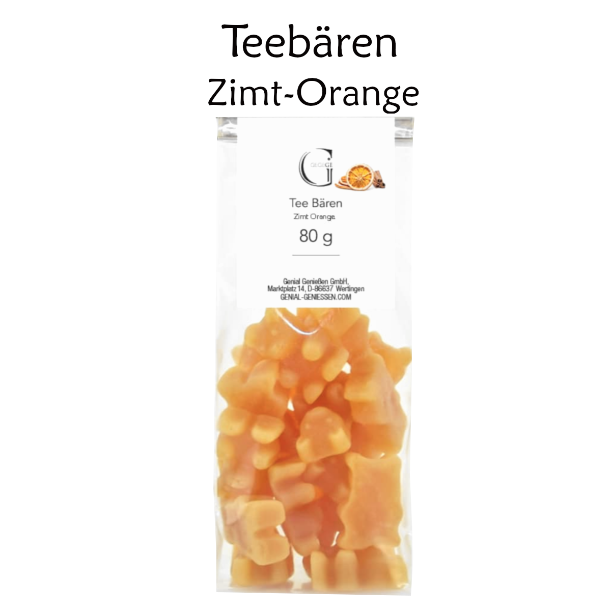 Tee-Bären - Zimt-Orange (80g)