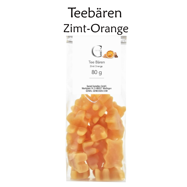 Tee-Bären - Zimt-Orange (80g)