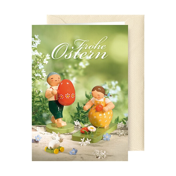 Grußkarte "Frohe Ostern", mit Briefumschlag