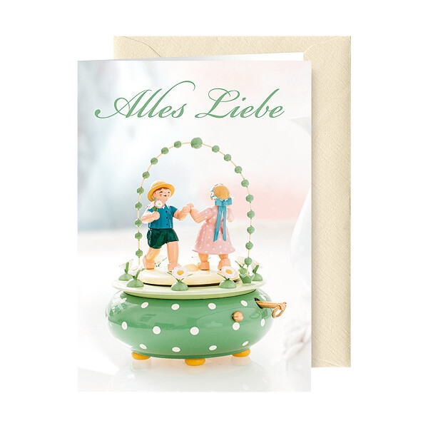 Grußkarte "Alles Liebe", mit Briefumschlag