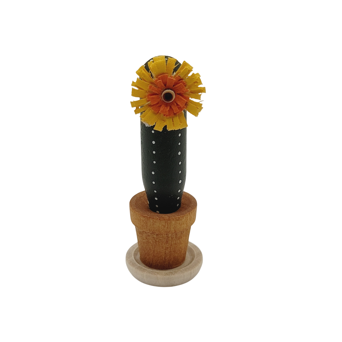 Säulenkaktus mit gelber Blüte